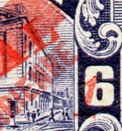 sellos timbres-poste Briefmarken stamps El Salvador 1917 Official Stamps surcharged Tram Trolley Tranvia National Theatre teatro nacional 